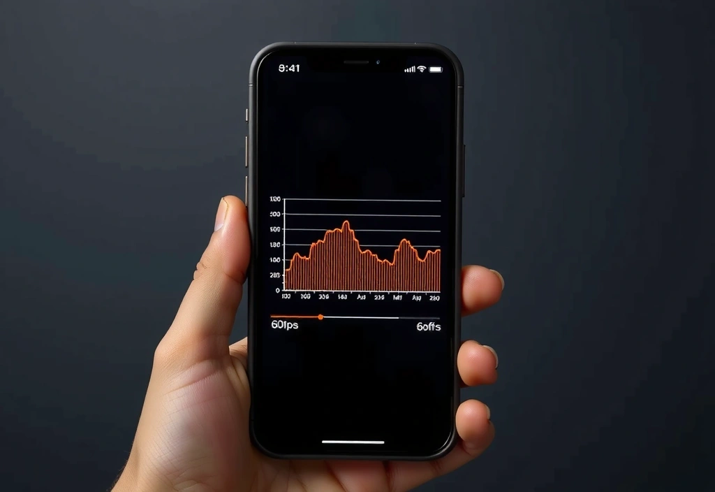 Performance metrics overlay on device