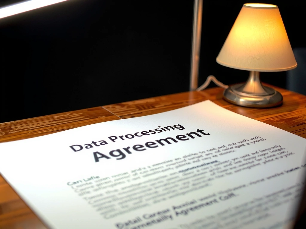 Data processing agreement document