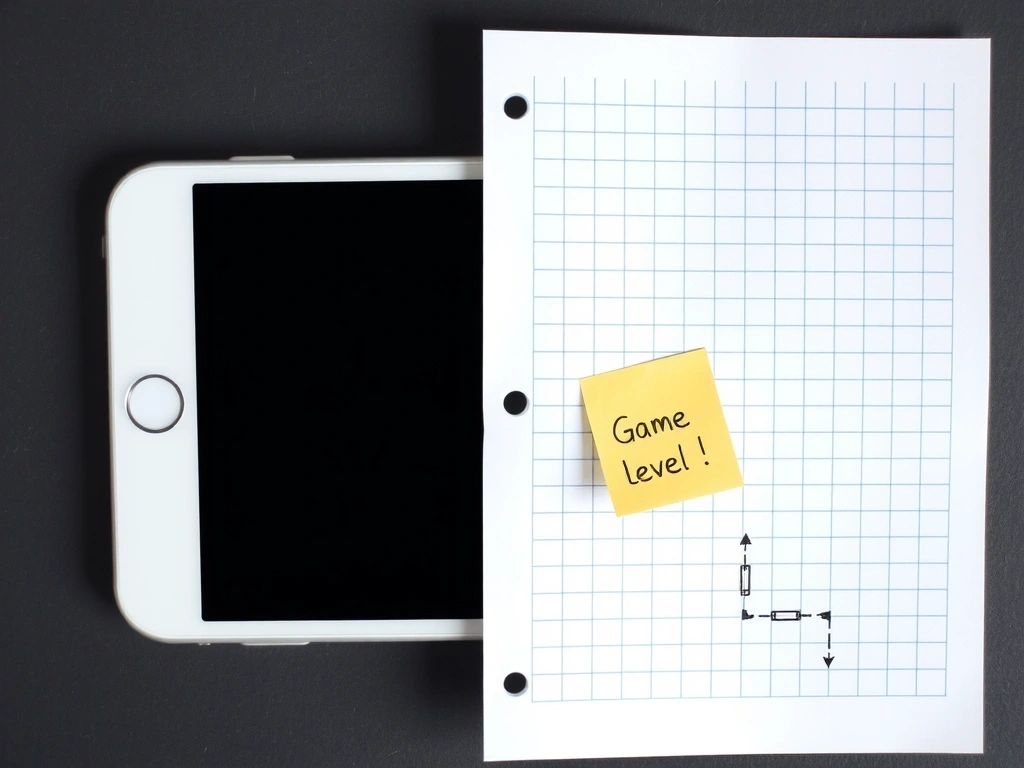 Original game level design sketch